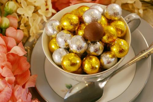 Gold and Silver Chocolate Balls